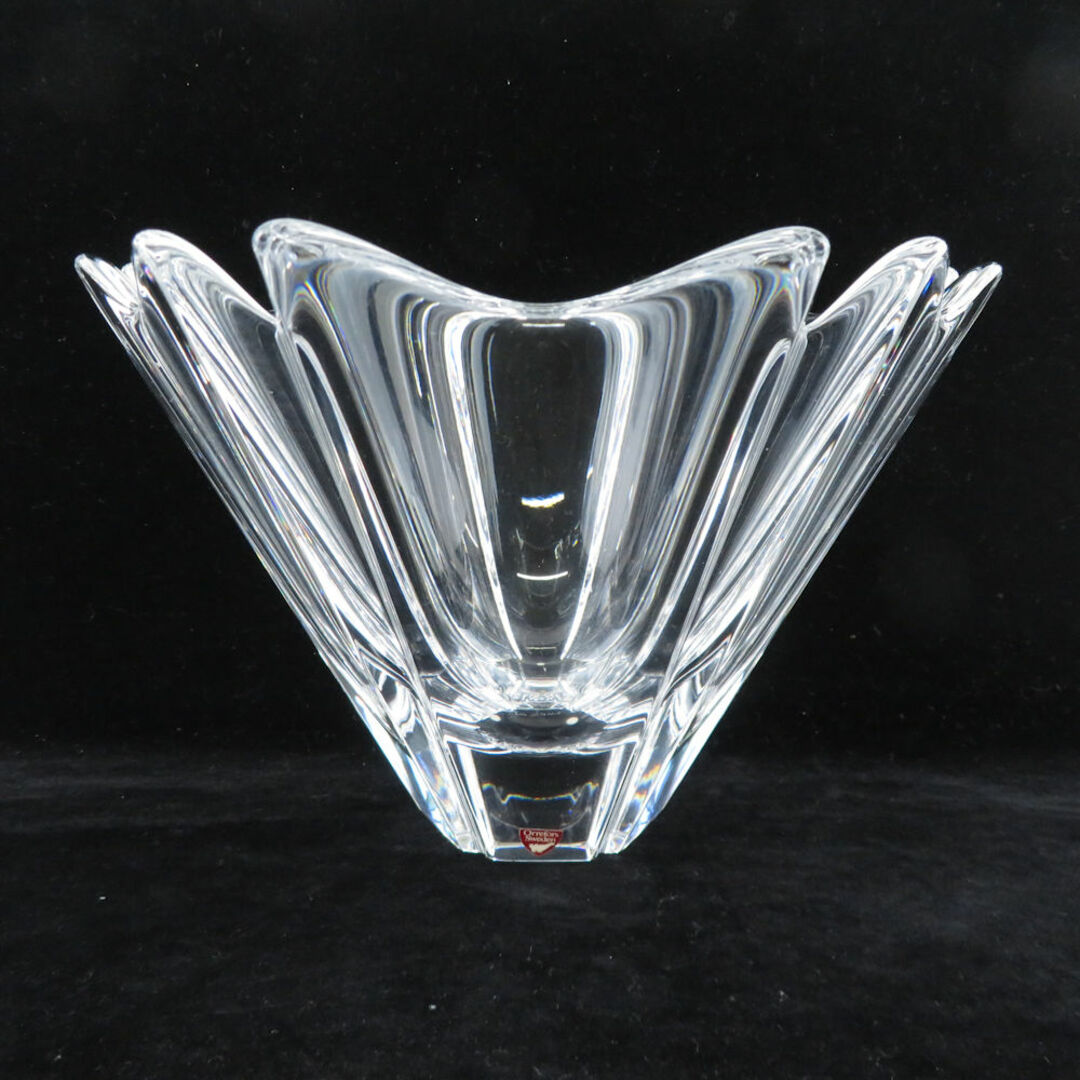 美品 Orrefors オレフォス オリオン ボウル 大 ベース 花瓶 美品 Orrefors オレフォス オリオン ボウル 大 ベース 花瓶