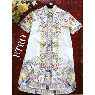 ETRO - 最終値下げ セール☆未使用 ETRO エトロ 涼しげ チュニック ロングシャツ