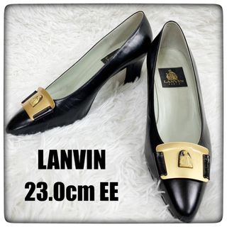 ランバン(LANVIN)のLANVIN ランバン バックル付きレザーパンプス size23.0cm EE(ハイヒール/パンプス)