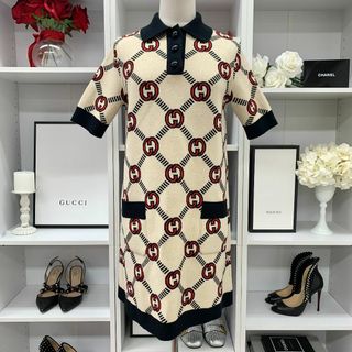 グッチ(Gucci)の8157 未使用 グッチ インターロッキングG リバーシブル ワンピース(ミニワンピース)