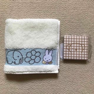 ミッフィー(miffy)の★新品★ ミッフィー タオルハンカチ＆ボリス コンパクトミラー(ミラー)