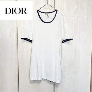 【美品】 Dior under トリムTシャツ リンガーTシャツ
