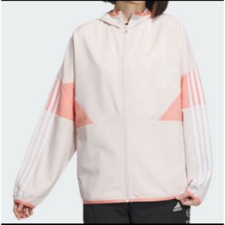 アディダス(adidas)のadidas レディース　フード付きクロスジャケット　ルーズフィット(その他)