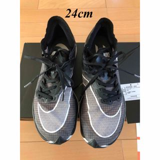 NIKE - NIKE ZOOMX ヴェイパーフライネクスト% 24cm ブラック　ホワイト