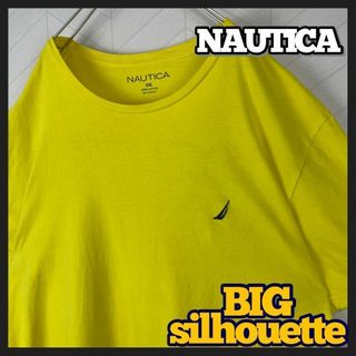 NAUTICA - ノーティカ Tシャツ 刺繍ロゴ ワンポイント 半袖 オーバーサイズ USA古着