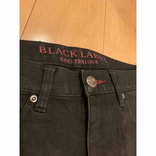 ブラックレーベルクレストブリッジ(BLACK LABEL CRESTBRIDGE)の ブラックレーベル クレストブリッジ 黒　デニムパンツ(デニム/ジーンズ)