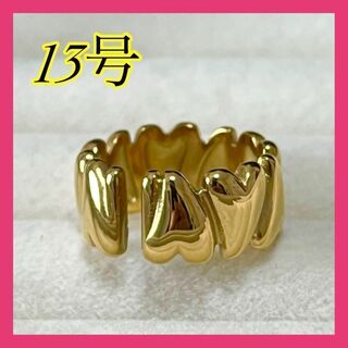 ①026a3リング　指輪　ゴールド　シルバー　アクセサリー　石　プチプラ　花(リング(指輪))