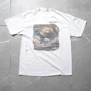 オニータ(ONEITA)の古着　Tシャツ　オニータ　半袖　90s プリントTシャツ　ホワイト(Tシャツ/カットソー(半袖/袖なし))