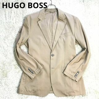 ヒューゴボス(HUGO BOSS)のHUGO BOSS コットン100%　メンズ長袖ジャケット ブレザー ベージュ(テーラードジャケット)