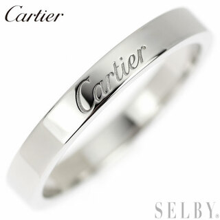 カルティエ(Cartier)のカルティエ Pt950 リング エングレーブド 57号(リング(指輪))