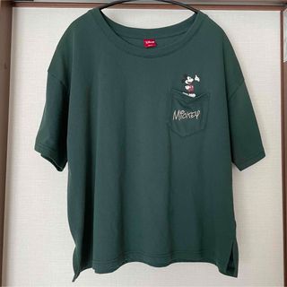 ミッキーTシャツ　Lサイズ　ハニーズ　緑　グリーン　ミッキー　ディズニー