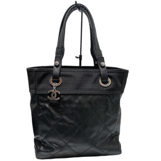 シャネル(CHANEL)の　シャネル CHANEL パリビアリッツトートPM A34208 ブラック/シルバー金具 ラムレザー レディース トートバッグ(トートバッグ)