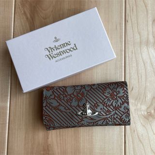 ヴィヴィアンウエストウッド(Vivienne Westwood)のヴィヴィアンウエストウッド　ブロケード キーケース（グレー/F）(キーケース)