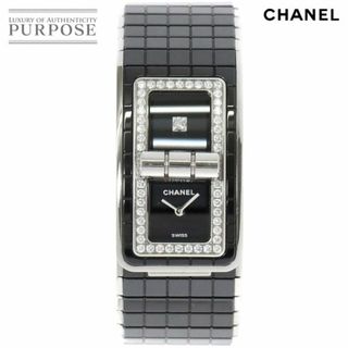 シャネル(CHANEL)のシャネル CHANEL コードココ H5148 レディース 腕時計 1Pダイヤ ブラック 文字盤 セラミック ダイヤベゼル クォーツ Code CoCo VLP 90175548(腕時計)