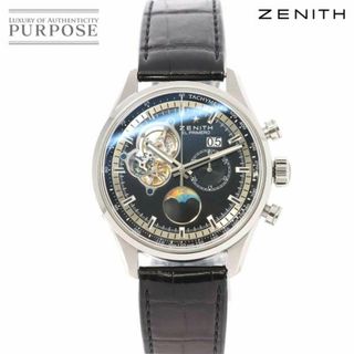 ゼニス(ZENITH)のゼニス ZENITH エルプリメロ クロノマスターオープン ムーン＆サンフェイズ 03 2160 4047 クロノグラフ 自動巻き El Primero VLP 90176102(腕時計(アナログ))