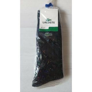 ラコステ(LACOSTE)のLACOSTE 黒　靴下　サイズ25-27cm(ソックス)