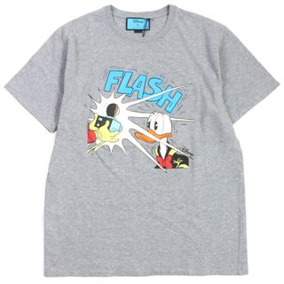 Gucci - 未使用品▼GUCCI グッチ 548334 FLASH ドナルドダック  コットン クルーネック 半袖Ｔシャツ グレー XL イタリア製 正規品 メンズ