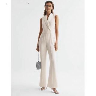 リース(REISS)の❤️reiss  リース　2024新作新品　白　袖無し　オールインワン(オールインワン)