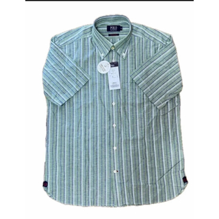 POLO 半袖ボタンダウンシャツ  サイズＬ  (胸囲96〜104cm)(シャツ)