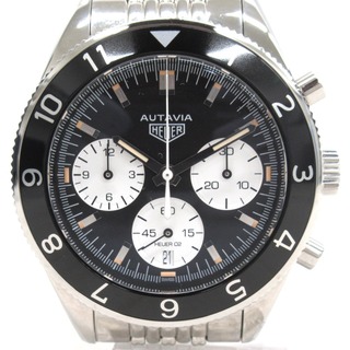 タグホイヤー(TAG Heuer)のタグホイヤー 腕時計 自動巻き キャリバーホイヤー オータヴィア ヘリテージ AUTAVIA CBE2110.BA0687 黒系 KR63731 中古(腕時計(アナログ))