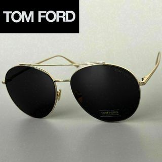 TOM FORD EYEWEAR - サングラス トムフォード メンズ ティアドロップ ゴールド グレー オシャレ