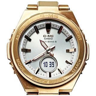 カシオ(CASIO)の☆☆CASIO カシオ Baby-G MSG-W200DG-4AJF ピンクゴールド×ホワイト 電波ソーラー デジアナ レディース 腕時計(腕時計)