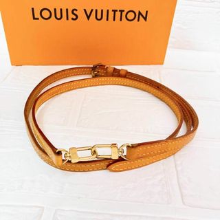 ルイヴィトン(LOUIS VUITTON)のヴィトン Vuitton ヌメ革 ショルダーストラップ ベルト ON128(ベルト)