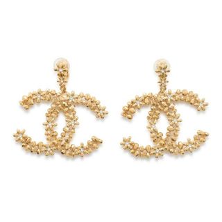 シャネル(CHANEL)のシャネル イヤリング ココマーク フラワー ラインストーン F23 A CHANEL アクセサリー(イヤリング)