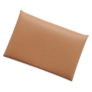 エルメス(Hermes)のエルメス コインケース カルヴィ ゴールド/シルバー金具 ヴォーエプソン B刻印 財布(コインケース)