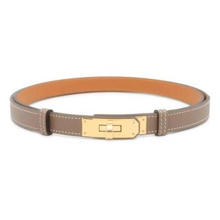 エルメス(Hermes)のエルメス ケリーベルト エトゥープ/ゴールド金具 ヴォーエプソン U刻印 HERMES べルト(ベルト)