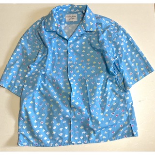 TSUMORI CHISATO - ツモリチサト　オープンカラー　シャツ　アロハ　半袖　貝　猫　くも　オーバーサイズ