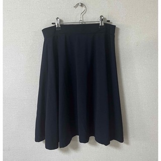 【中古】ブラックネイビー　黒紺　ミニスカート　スカート　Ｌ(ミニスカート)