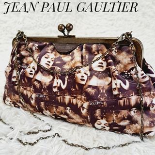 ジャンポールゴルチエ(Jean-Paul GAULTIER)のジャンポールゴルチェ 激レア✨がま口 3way  ショルダーバッグ 総柄(ショルダーバッグ)