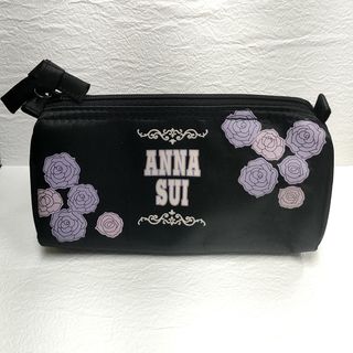 アナスイ(ANNA SUI)の【未使用/非売品】アナスイ　メイクポーチ　ペンケース　黒　ANNA SUI(ポーチ)