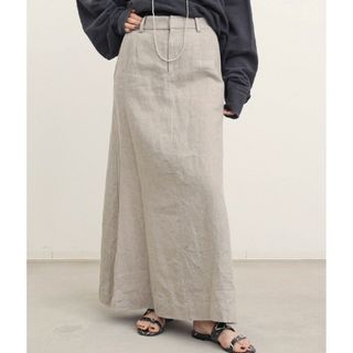 L'Appartement DEUXIEME CLASSE - アパルトモン　Linen Canvas Long Skirt リネンスカート