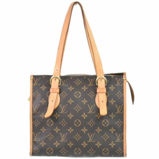 ルイヴィトン(LOUIS VUITTON)の本物 ルイヴィトン LOUIS VUITTON LV ポパンクールオ モノグラム ショルダーバッグ トートバッグ ブラウン M40007 Popincourt Haut ビトン バッグ 中古(ショルダーバッグ)