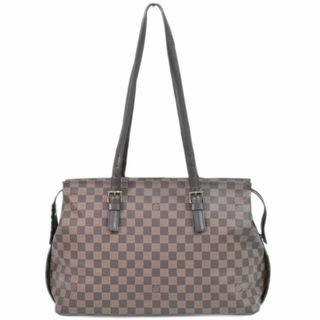 ルイヴィトン(LOUIS VUITTON)の本物 ルイヴィトン LOUIS VUITTON LV チェルシー ダミエ エベヌ ショルダーバッグ トートバッグ ブラウン N51119 Chelsea ビトン バッグ 中古(ショルダーバッグ)