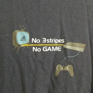 アディダス(adidas)の古着　ゲームはスポーツ　Tシャツ　 リバーシブル　アディダス　L(Tシャツ/カットソー(半袖/袖なし))