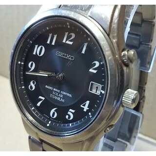 セイコー(SEIKO)の稼働ジャンク セイコー スピリット 7B22-0AD0 電波 ソーラー 腕時計(腕時計(アナログ))