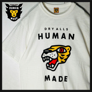 HUMAN MADE - 【人気デザイン】ヒューマンメイド タイガーロゴ デカロゴTシャツ 定番カラー 白