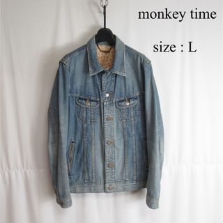 モンキータイム(MONKEY TIME（UNITED ARROWS）)のmonkey time デニム トラッカー ジャケット ジージャン Gジャン L(Gジャン/デニムジャケット)