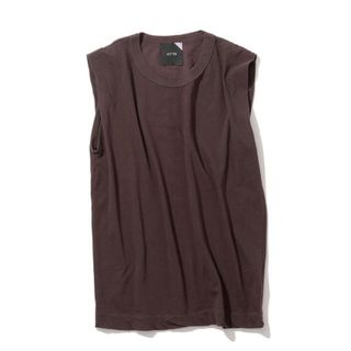 エイトン(ATON)のATON FRESCA TANK TOP バーガンディ(Tシャツ(半袖/袖なし))