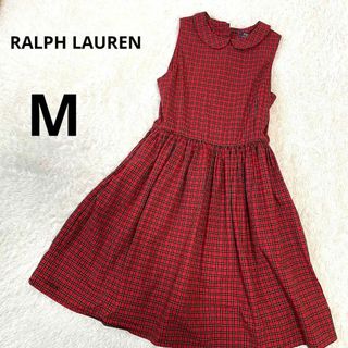 Ralph Lauren - 良品✨ RALPH LAUREN ノースリーブ チェック ワンピース レトロ感