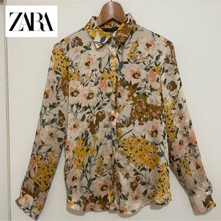 ザラ(ZARA)のZARA 花柄 ブラウス(シャツ/ブラウス(長袖/七分))