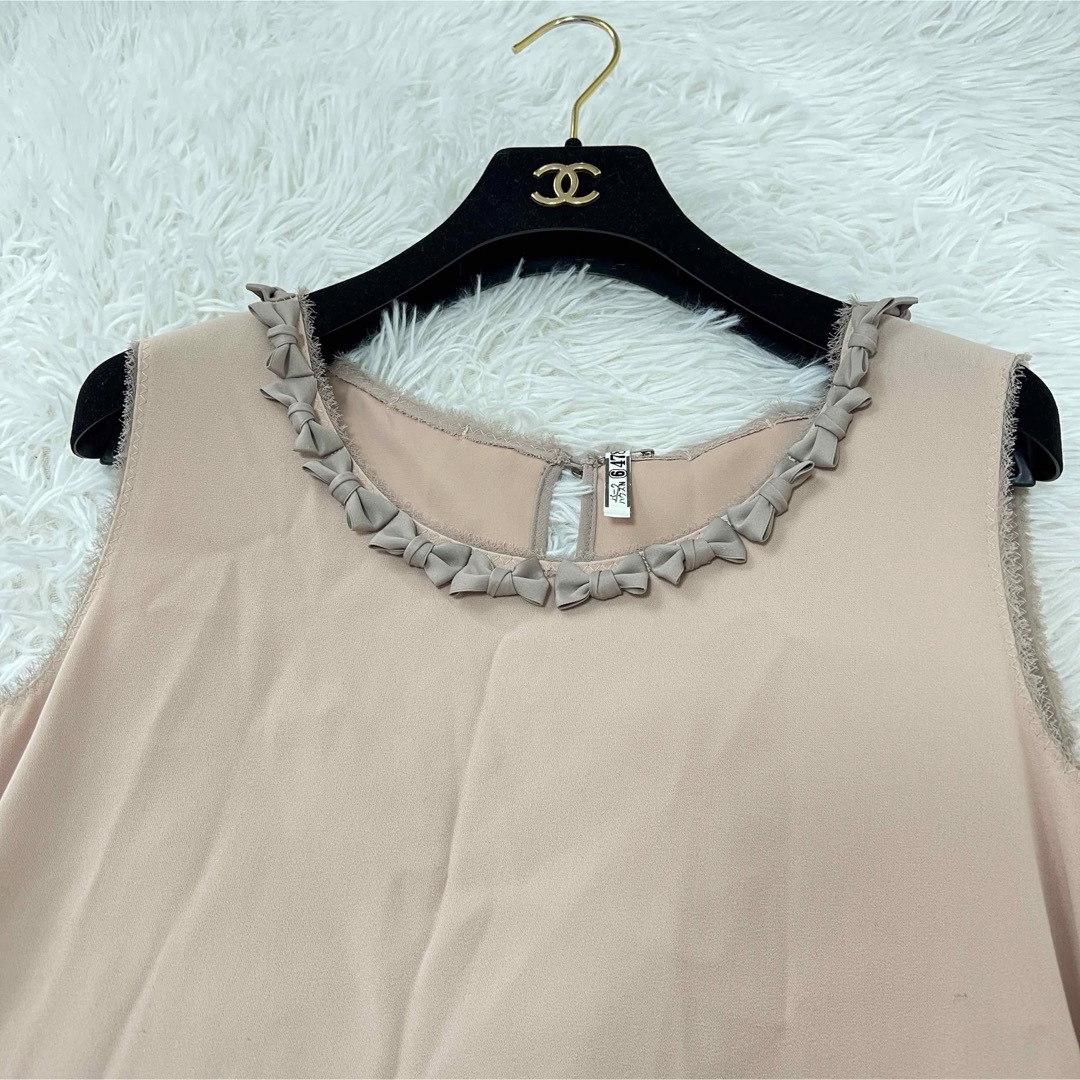 美品】DAISYLIN for FOXEY 黒襟 ワンピース 40 フォクシー 美品】DAISYLIN for FOXEY 黒襟 ワンピース 40 フォクシー