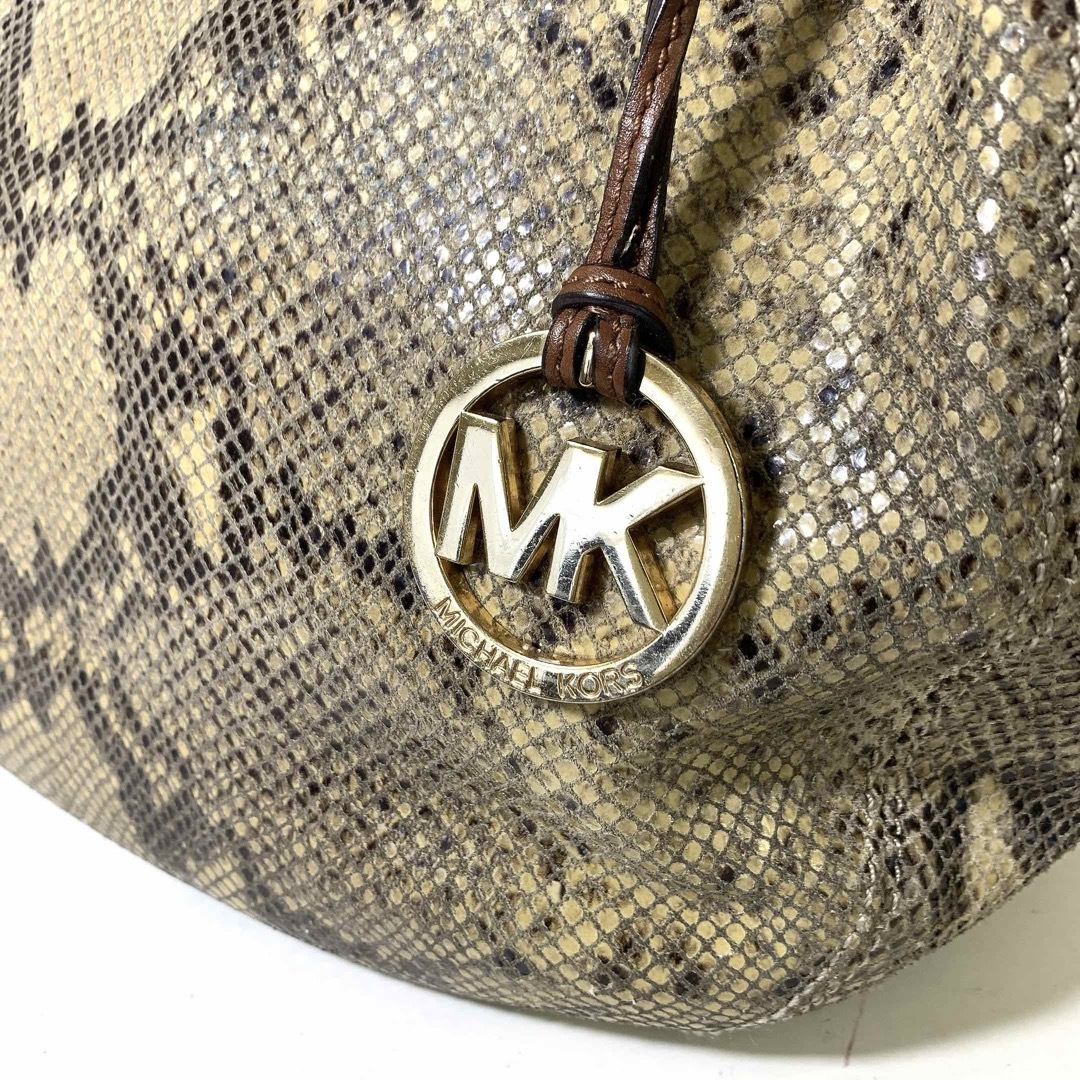Q 美品 MICHAEL KORS 蛇革 トートバッグ Q 美品 MICHAEL KORS 蛇革 トートバッグ