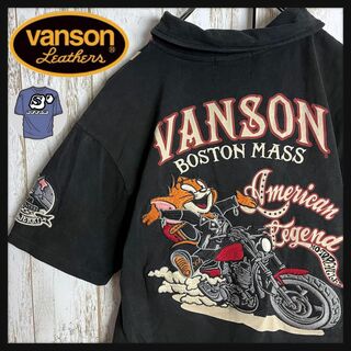 VANSON - 【即完売モデル】ヴァンソン☆トムとジェリー刺繍バックロゴポロシャツ 人気デザイン
