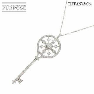 ティファニー(Tiffany & Co.)のティファニー TIFFANY&Co. ラウンド カレイドスコープ キー ダイヤ ネックレス 60cm Pt プラチナ VLP 90229796(ネックレス)