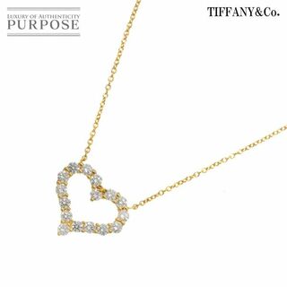 ティファニー(Tiffany & Co.)のティファニー TIFFANY&Co. センチメンタル ハート ダイヤ ネックレス スモール 40cm K18 YG 750 VLP 90231411(ネックレス)