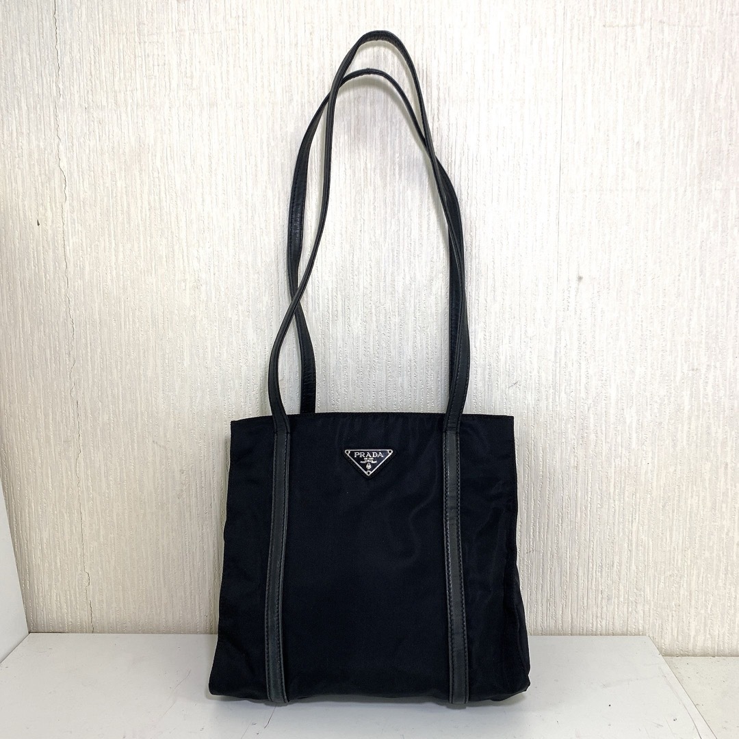 PRADA - Ｑ　美品 PRADA テスートナイロン ショルダーバッグ 肩掛け BLACK